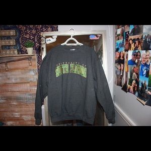 super cute over sized crew neck for the USF